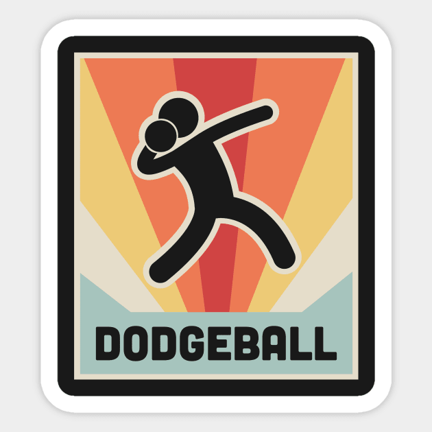 Vintage 70s DODGEBALL Poster Sticker by MeatMan